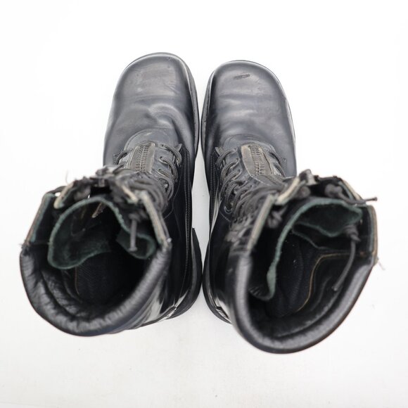 All American Boot MFG Steel Toe Patrol Men 9 EEE Black Leather FireFighter Boot - Picture 9 of 11
